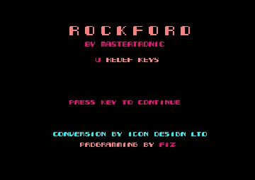 Rockford (UK) (1988) (Trainer) screen shot title